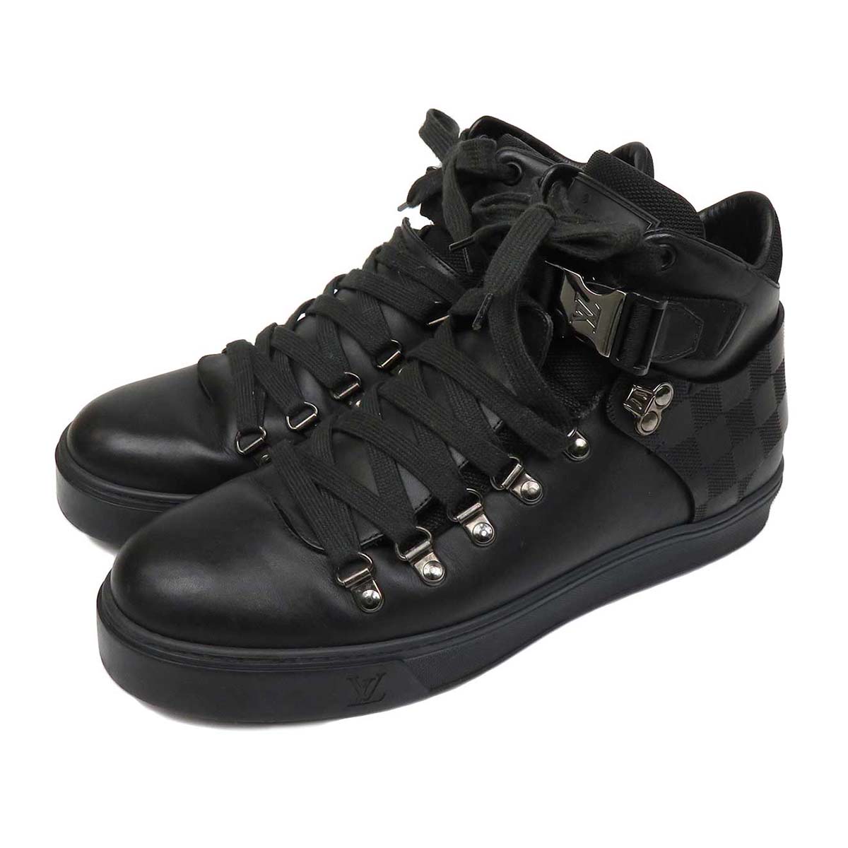 Louis Vuitton Damier Graphite Leather Sneakers