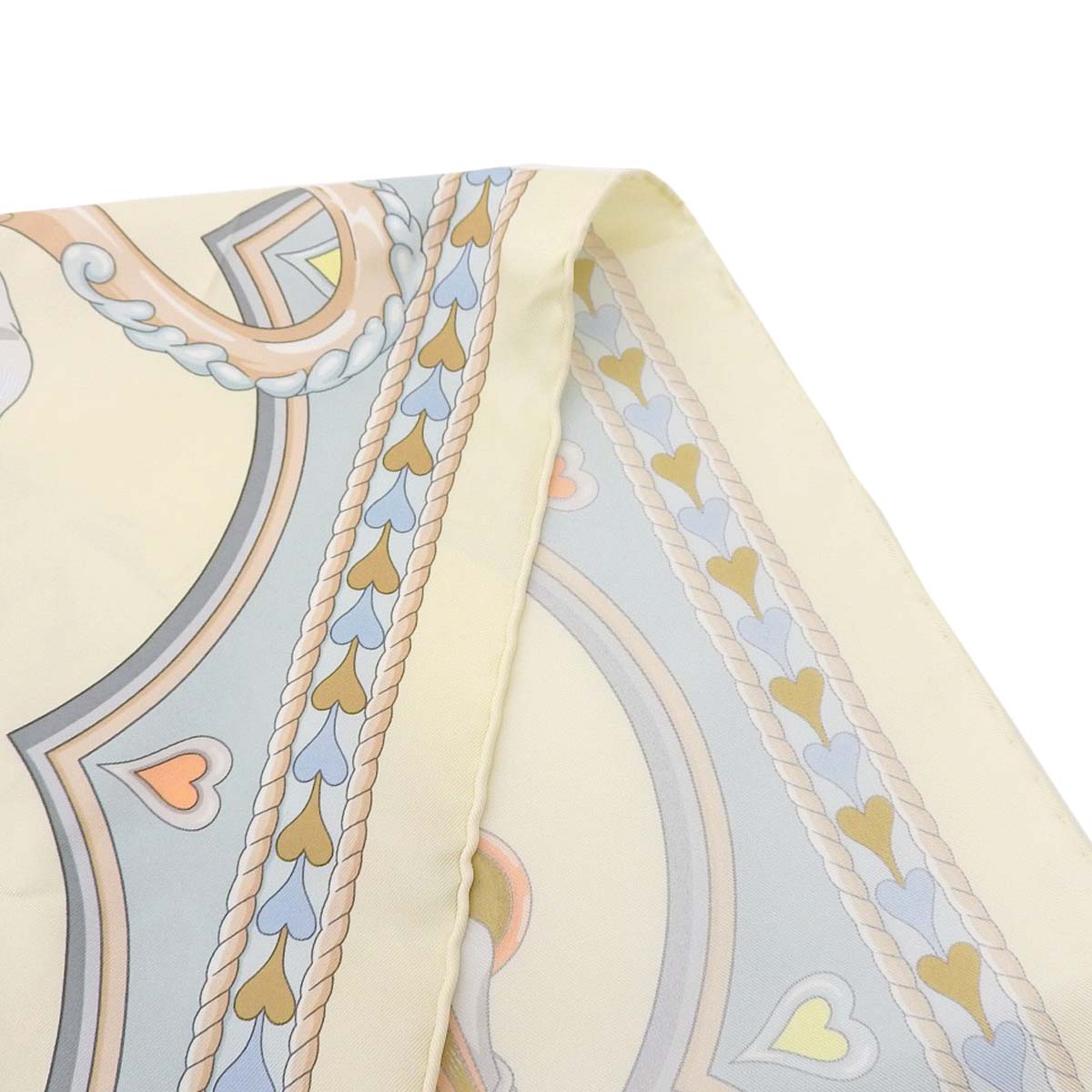 Hermes Silk Scarf Ivory Multicolor 46627