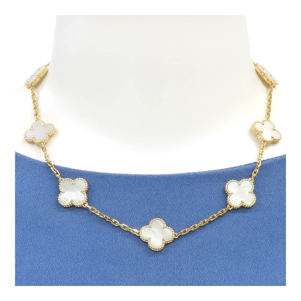 Van Cleef & Arpels Alhambra Necklace K18YG Mother of Pearl