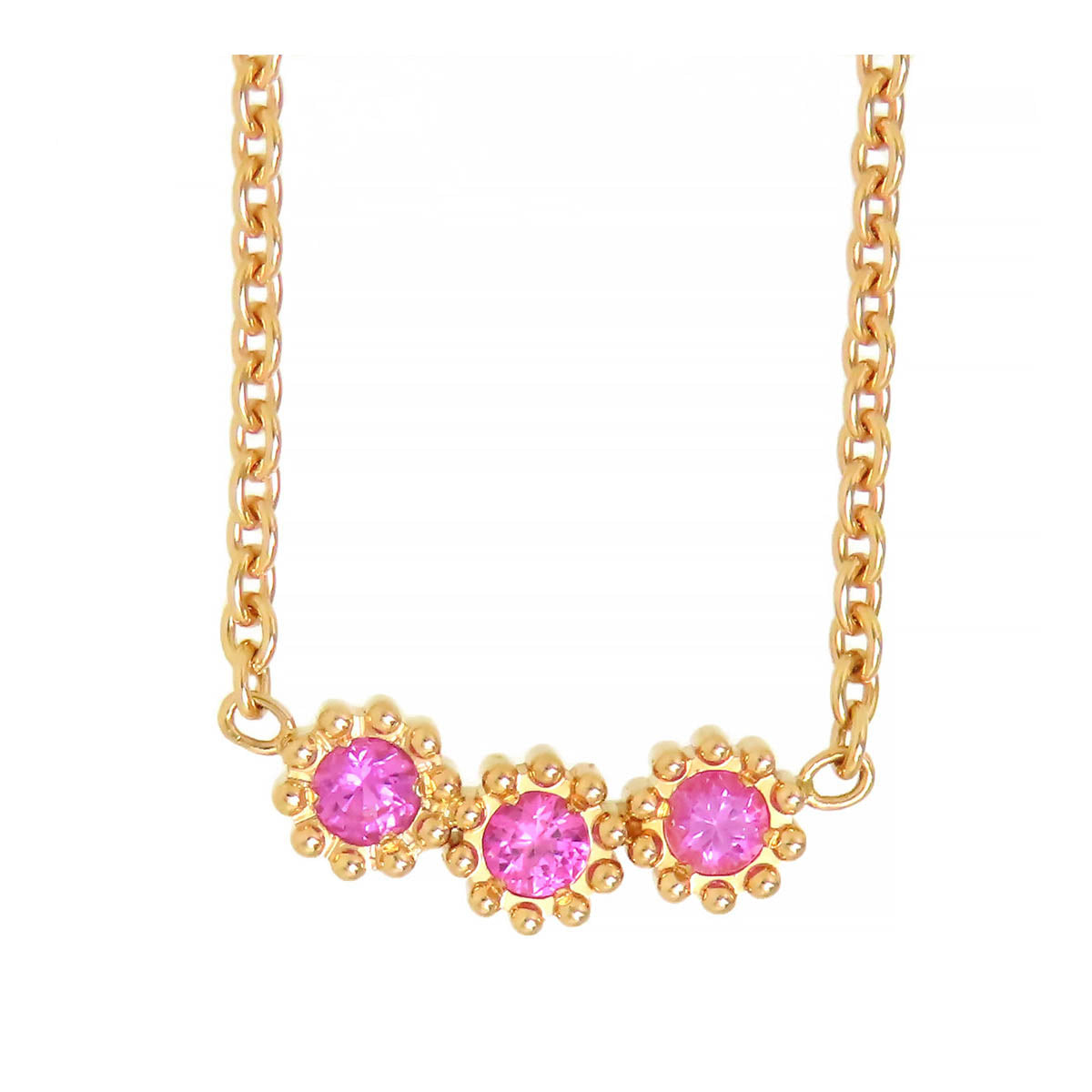 Dior Necklace Pink Sapphire K18PG