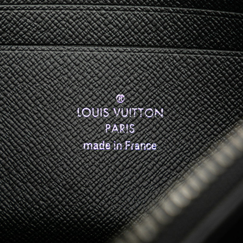 Louis Vuitton Monogram Eclipse Discovery Clutch Bag M62291 Black PVC Leather in Very Good Condition