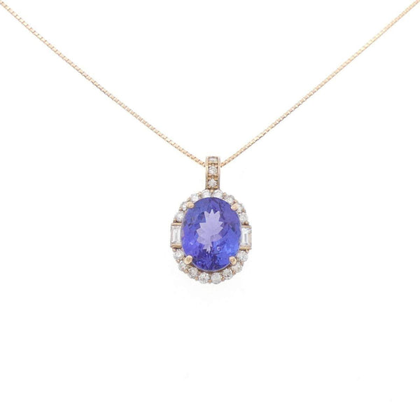 Au750 Tanzanite Diamond Necklace