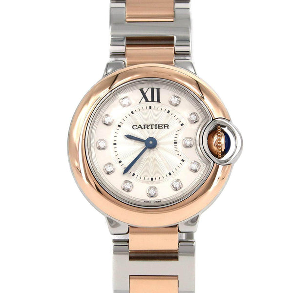 Cartier Ballon Bleu SM Stainless Steel Pink Gold Quartz