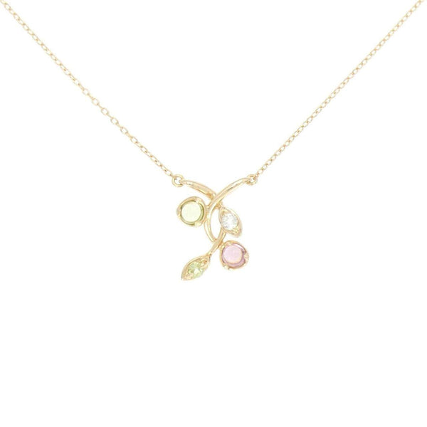 4C Au750 Color Stone Necklace