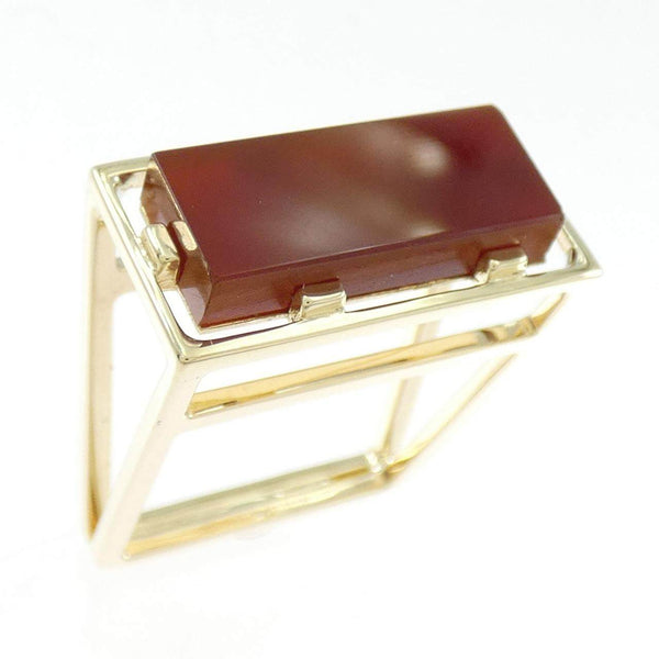 Alita Carnelian 375 Yellow Gold Ring