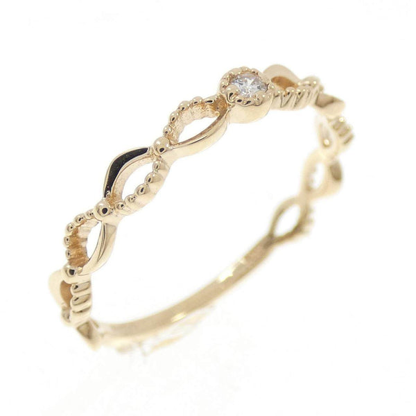4℃ K10 Yellow Gold Diamond Ring