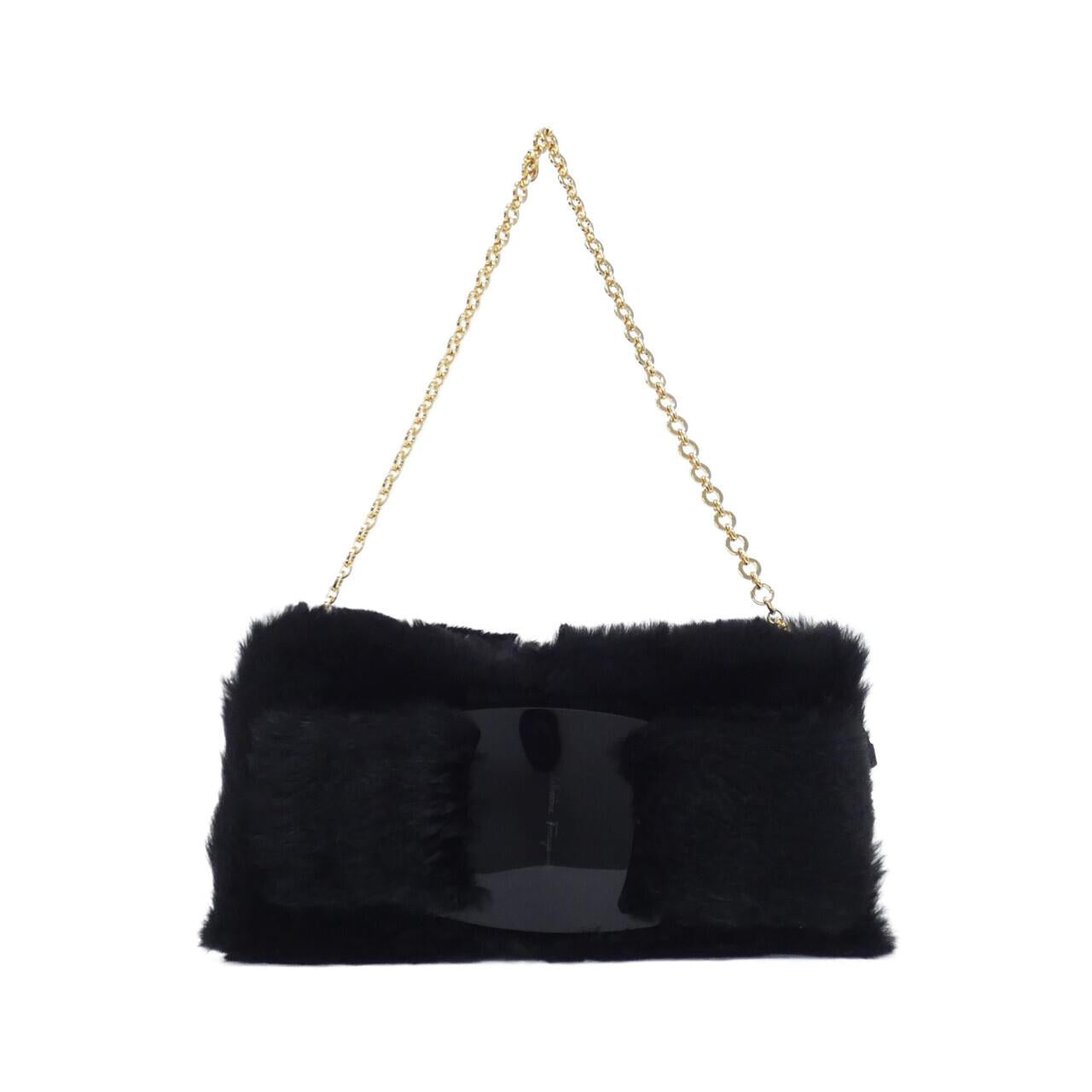 Salvatore Ferragamo Fur Shoulder Bag