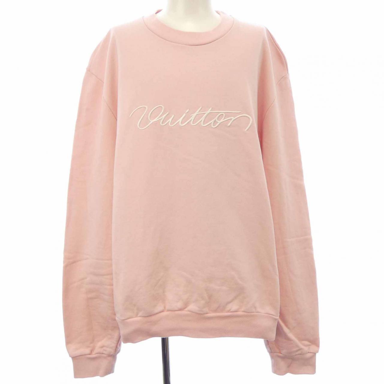 Louis Vuitton Embroidered Signature Crew Neck Cotton Sweatshirt