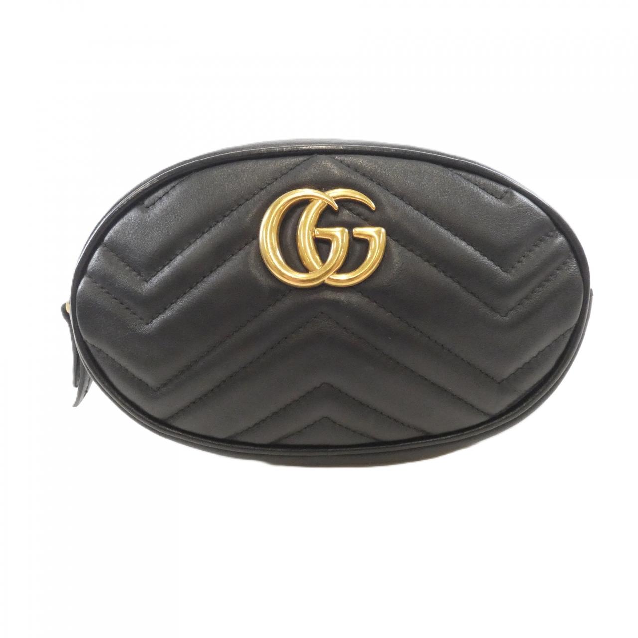 Gucci GG Marmont Quilted Chevron Leather Waist Bag