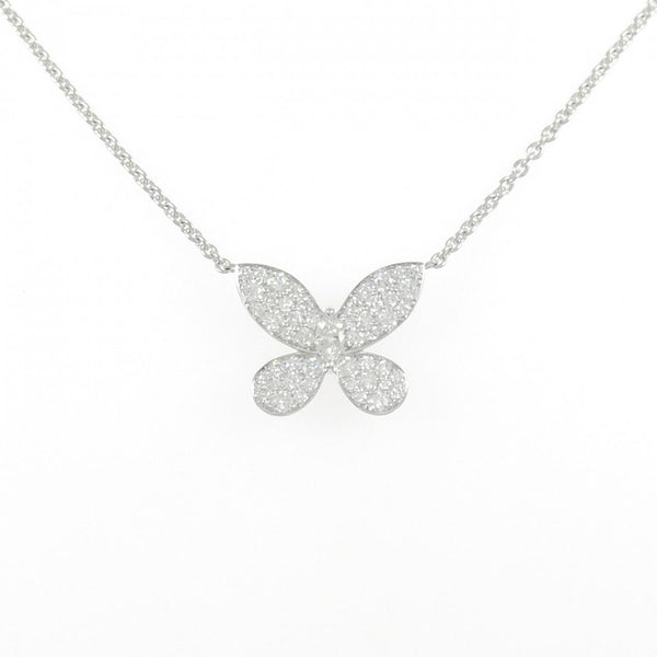 Graff Pave Butterfly Mini White Gold Diamond Necklace