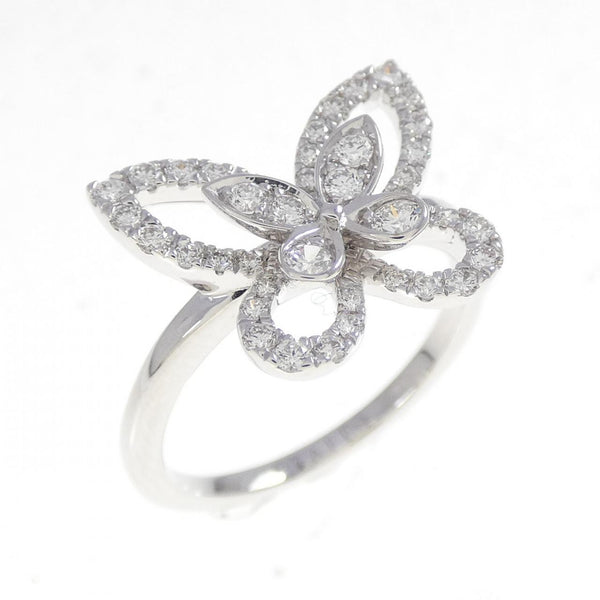 Graff Butterfly Silhouette Mini 750 White Gold Diamond Ring