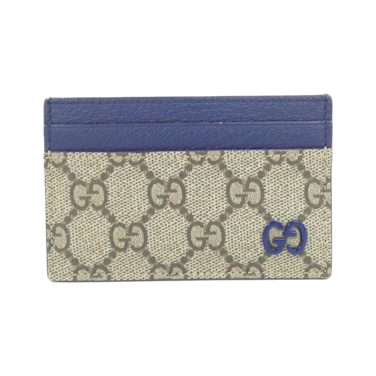 Gucci GG Supreme Canvas Leather Card Case