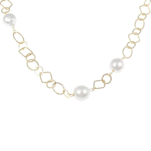 White South Sea Pearl Au750 Necklace
