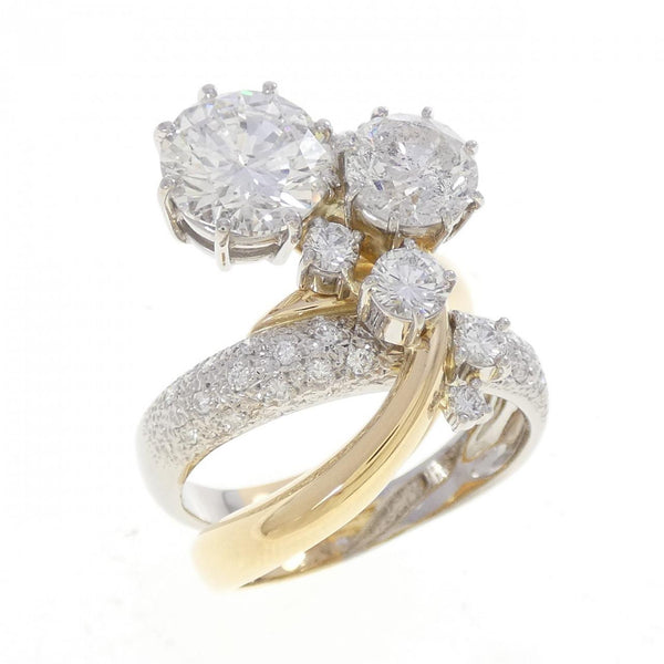 Nobuko Ishikawa Platinum Au750 Diamond Ring