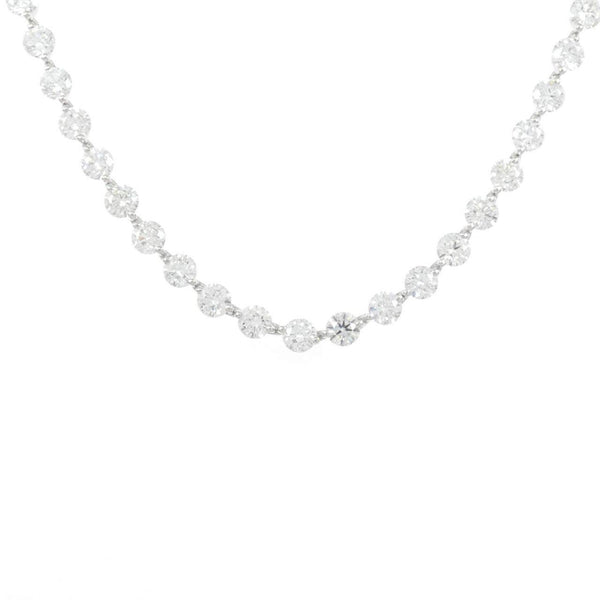 Pt900 Diamond Necklace