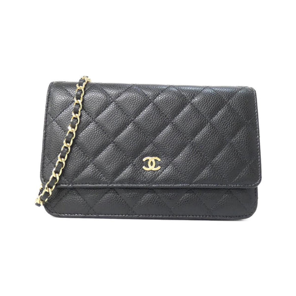 Chanel Timeless Classic Line Caviar Skin Chain Wallet