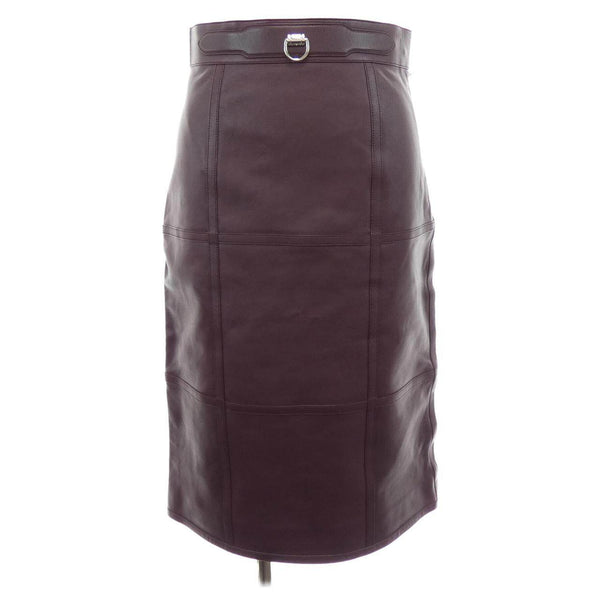Hermes Lamb Leather Skirt