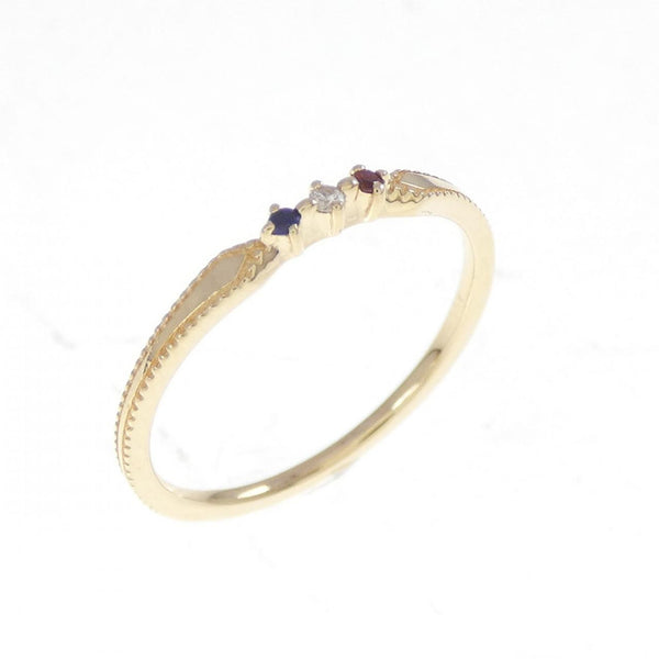ete K10 Yellow Gold Color Stone Ring