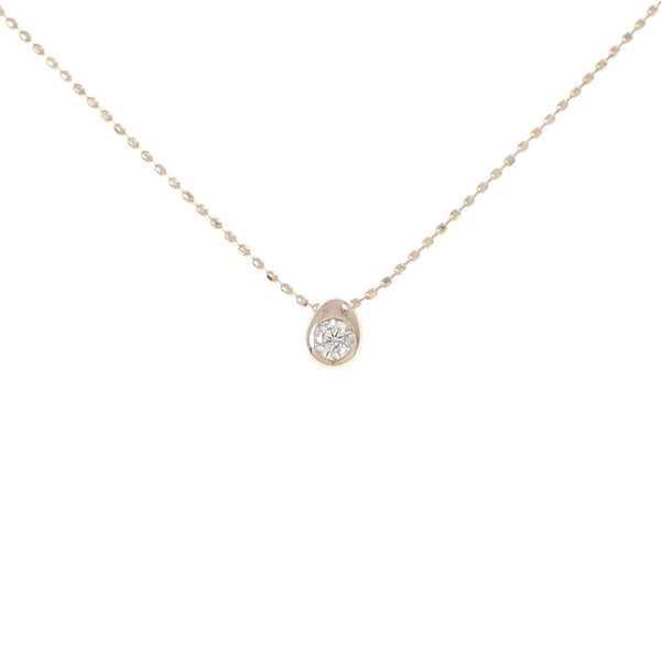 Au750 Pink Gold Diamond Necklace
