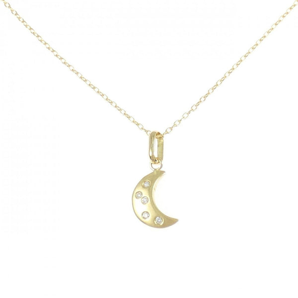Au750 Moon Diamond Necklace