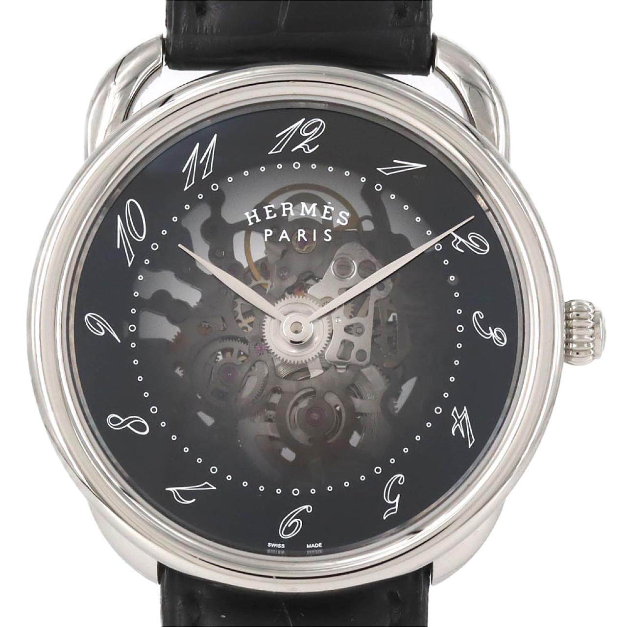 Hermes Arceau Squelette Stainless Steel Automatic