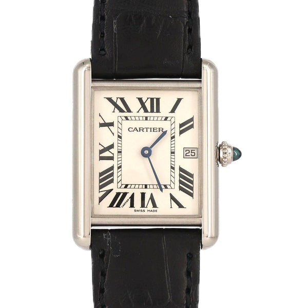Cartier Tank Louis Cartier White Gold Quartz