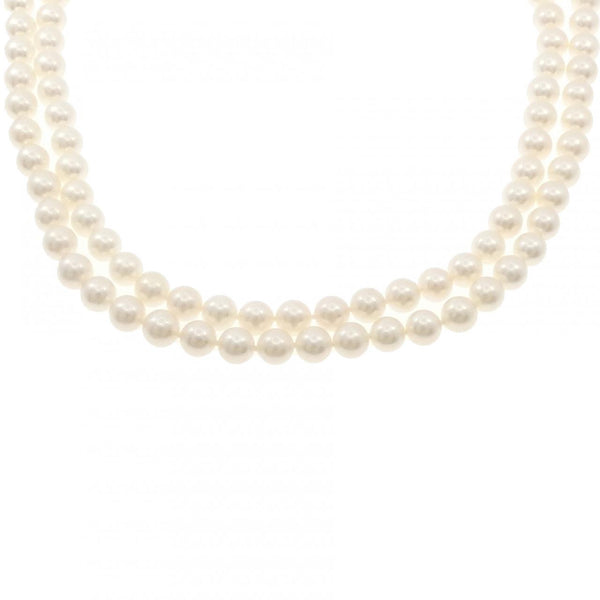 Tasaki Akoya Pearl Silver Long Necklace