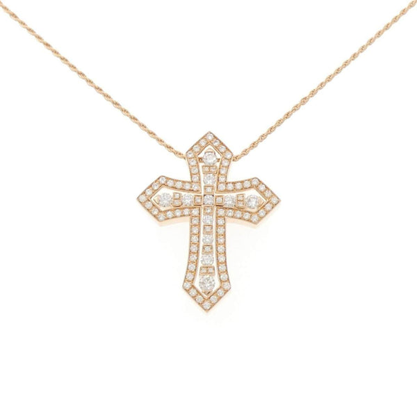 Damiani Belle Epoque Crown Au750 Pink Gold Diamond Necklace