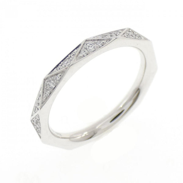 Graff Laurence Graff Signature 750 White Gold Diamond Ring Size 7.5