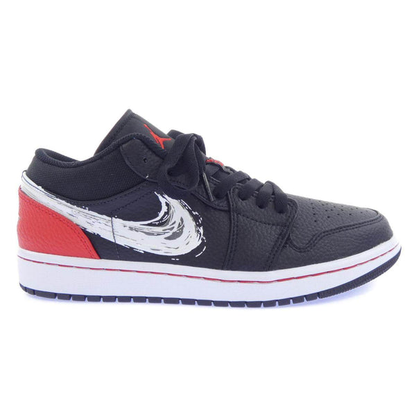 NIKE AIR JORDAN 1 LOW SE BRUSHSTROKE SWOOSH SNEAKER