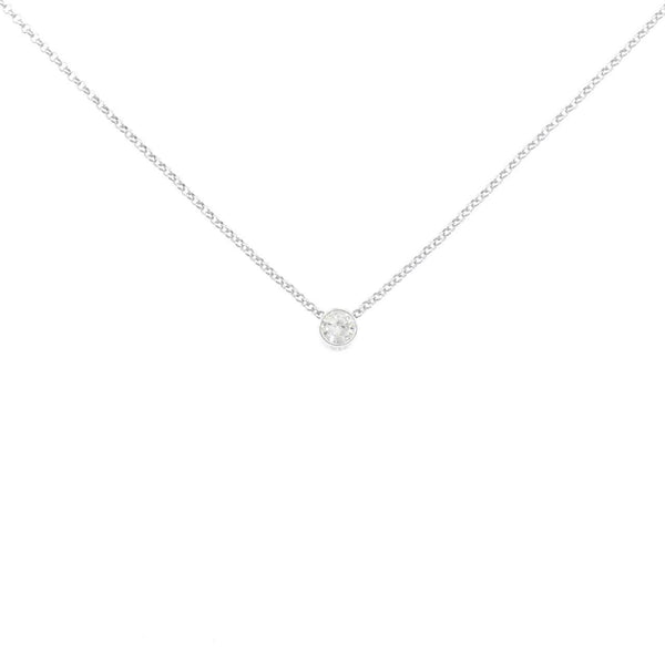 Platinum Diamond Solitaire Necklace