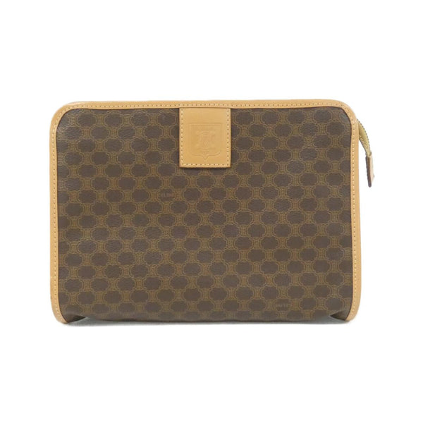 Celine Coated Canvas Shoulder Bag