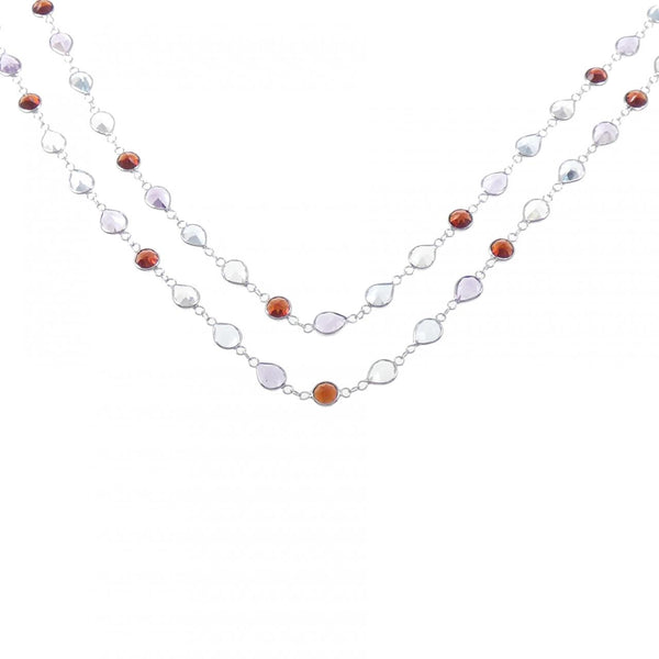 Au750 Color Stone Necklace
