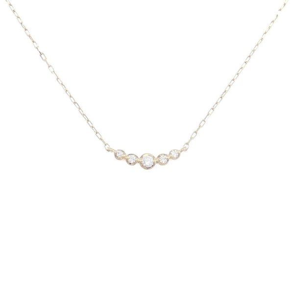 4°C K10 Yellow Gold Diamond Necklace