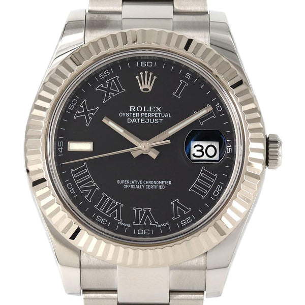 Rolex Datejust II Stainless Steel White Gold Watch