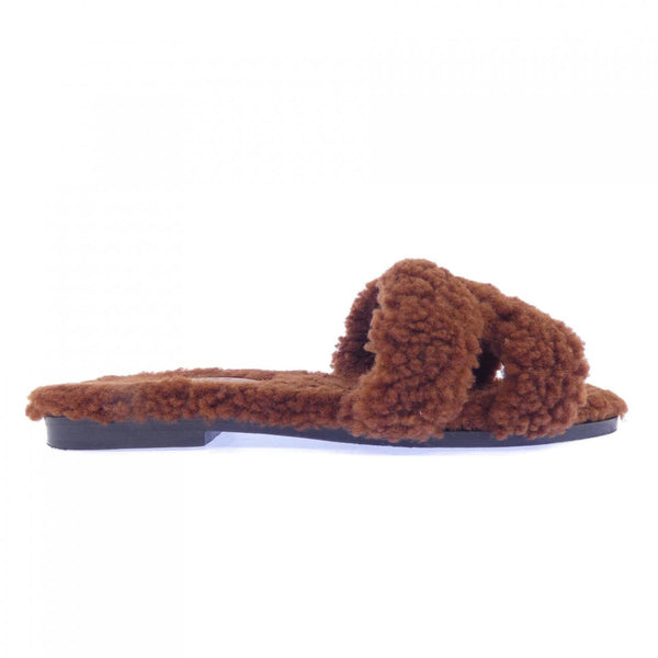 Hermes Oran Shearling Sandals