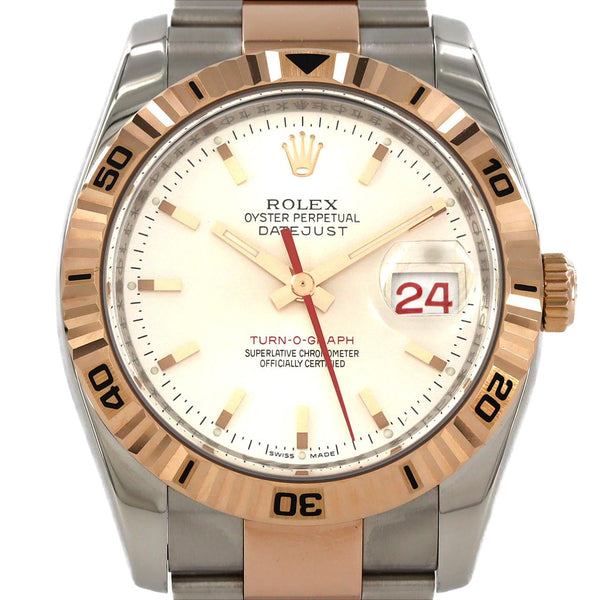 Rolex Turn-O-Graph Stainless Steel Pink Gold Automatic