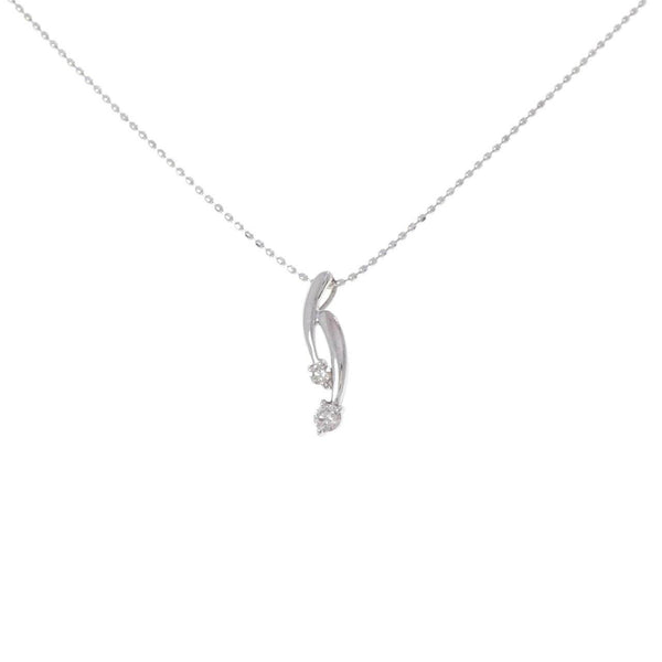Au750 White Gold Diamond Necklace