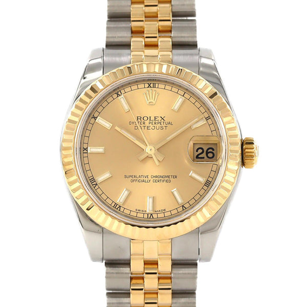 Rolex Datejust Stainless Steel Yellow Gold Watch