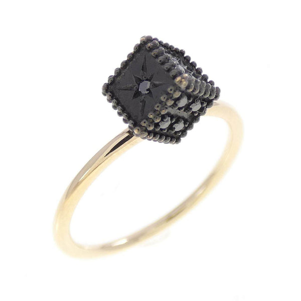 agete K10 Gold Diamond Ring