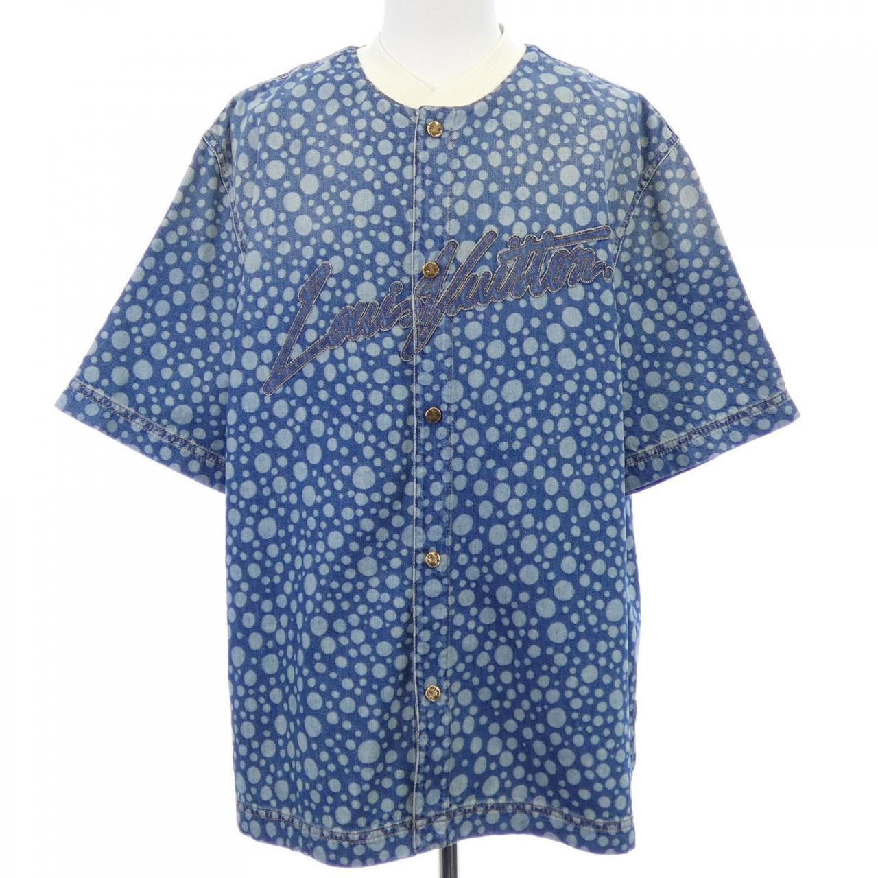 Louis Vuitton LV x YK Infinity Dot Denim Short Sleeve Shirt Limited