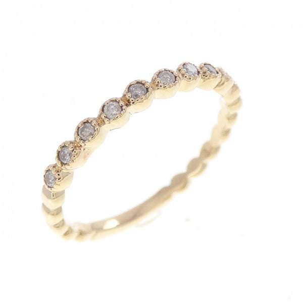 agete K10 Gold Diamond Ring
