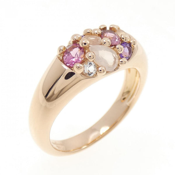 Lusiada 750 Pink Gold Color Stone Ring