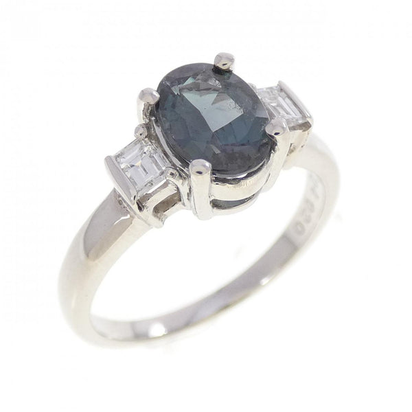 PT900 Platinum Alexandrite Diamond Ring