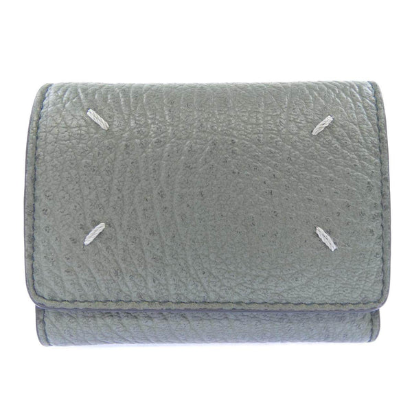 Maison Margiela Grainy Calf Leather Tri Fold Wallet