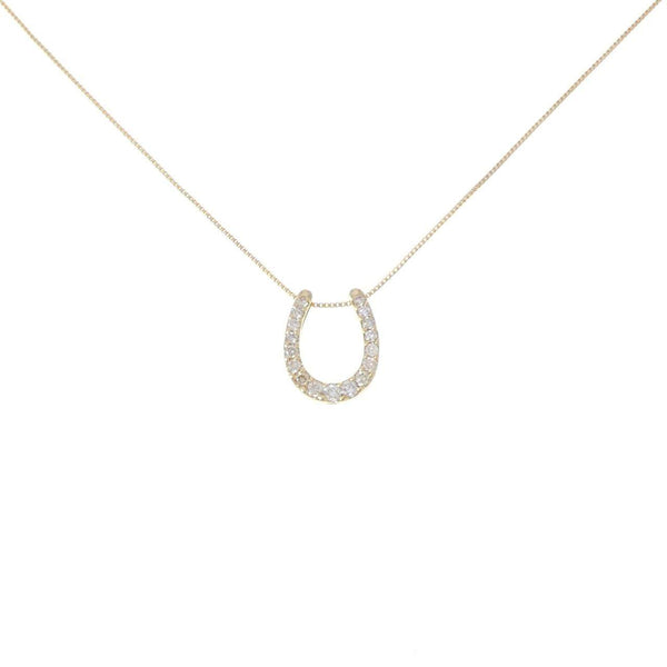 Au750 Horseshoe Diamond Necklace