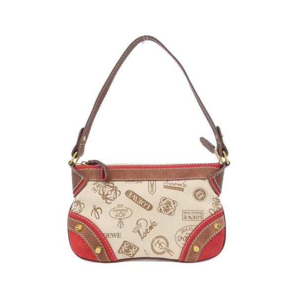 Loewe Canvas Calf Leather Shoulder Bag