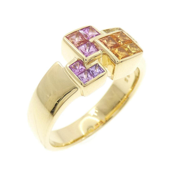 JUNET Au750 Sapphire Ring