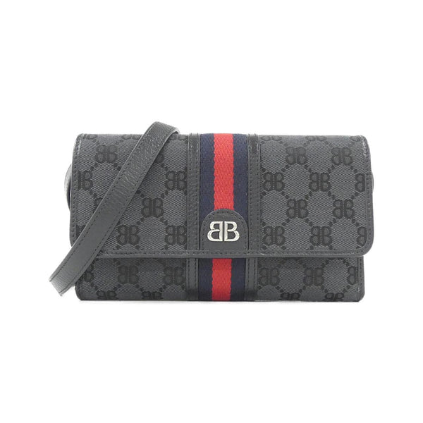 Balenciaga Canvas Calf Shoulder Wallet