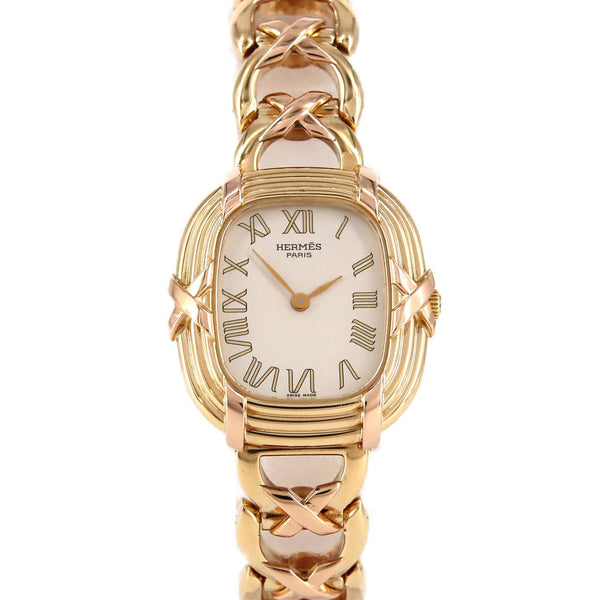 Hermes Faubourg Yellow Gold Pink Gold Quartz Watch